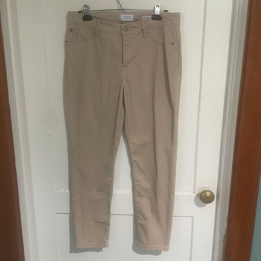 Curve Appeal Minimalist Jegging "Shaping System" Lifts Sculpts Slims Beige 10/30